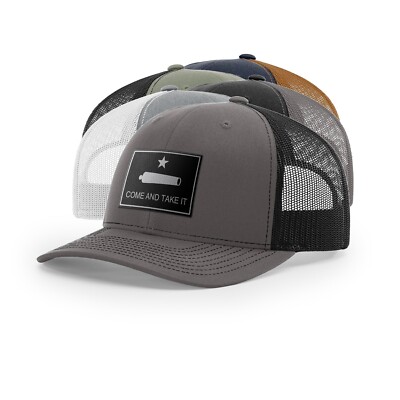 Come And Take It : Cannon (Black Leather), Snapback Hat
