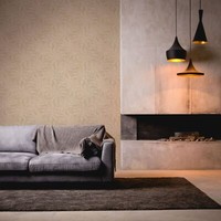 Vliestapete Blumen Tropen Floral Beige Weiß Gold Metallic 39501-4 (3,02€/1Qm)