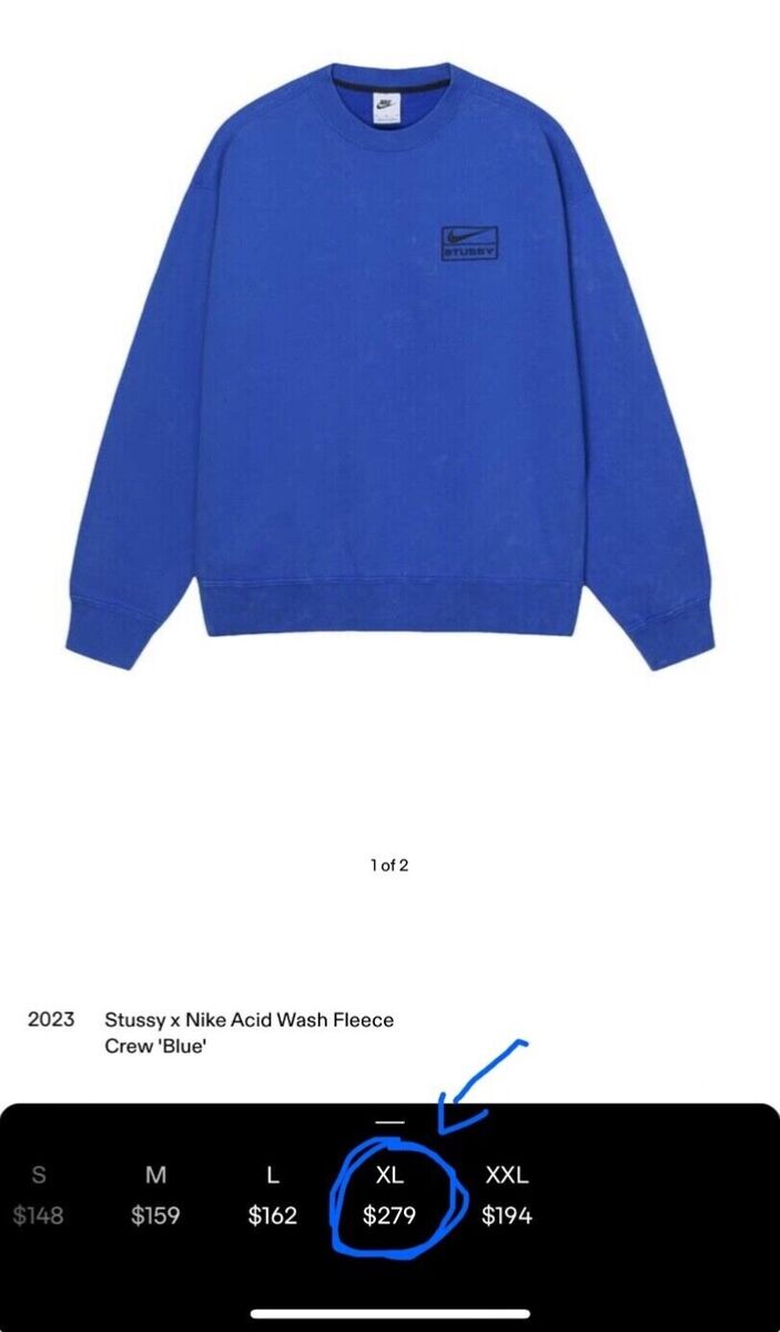Nike x Stussy NRG BR Crew Fleece “Blue” | eBay Nike x Stussy NRG BR Crew Fleece “Blue” | eBay