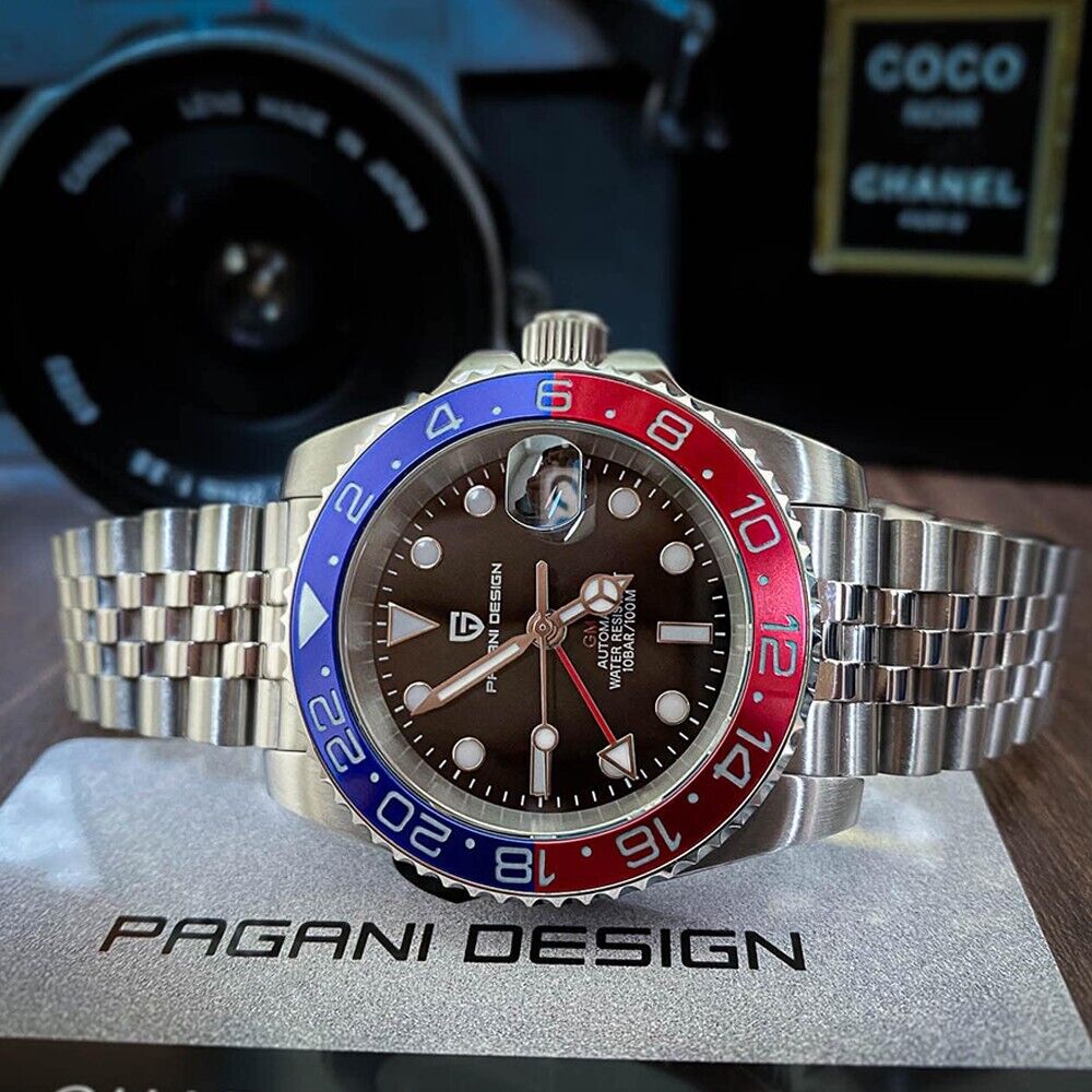 PAGANI DESIGN PD1622 GMT PEPSI Diver Automatic Mechanical PAGANI DESIGN PD1622 GMT PEPSI Diver Automatic Mechanical