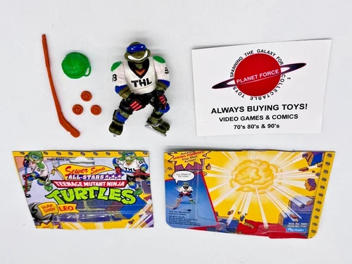 1991 Slap Shot Leo w/ Cardback Complete TMNT Vintage Figure