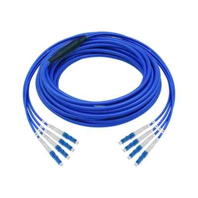 100M Indoor Armored LC-LC 4 Strand Single-Mode 9/125 Fiber Patch Cord-9878