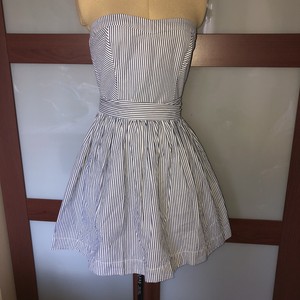 hollister blue and white striped dress