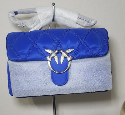 Classic Love Bag Puff Rhombus, Clematis Blue-Old Silver - U / CLEMATIS BLUE-OLD