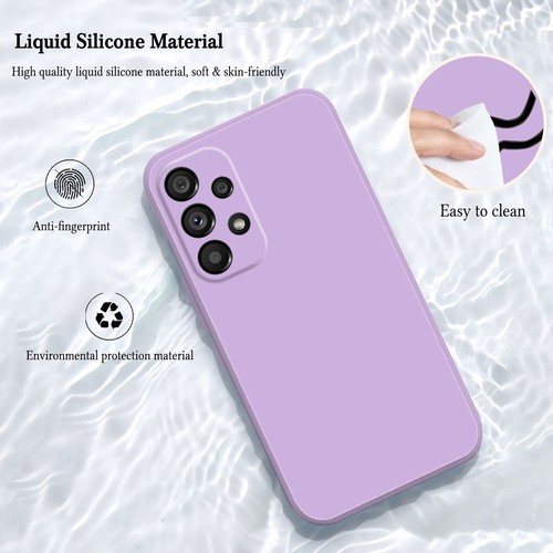 Custodia telefono silicone liquido per Samsung Galaxy S22 Note 20 A13 A53 A52S custodia gel - Foto 79 di 120