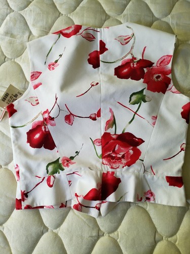 Guy Laroche Vintage Floral 80's Sleeveless Pencil Skirt Suit Size F46 Fits 10-12 - Picture 11 of 24