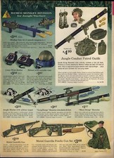 1964 PAPER AD COLOR Remco Monkey Gun Jungle Combat Highway Airline Set Vacation
