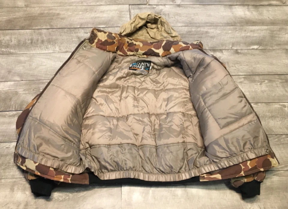 Mount’N Prairie Jacket Work Hunting Waterproof Coated Mens Camo Coat Size XLarge - Image 4 of 4