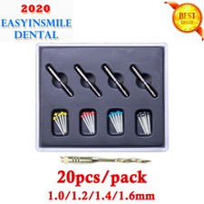 20Pcs Dental Quartz Fiber Post Endo Resin Glass Screw Root Canal Pile + Drills