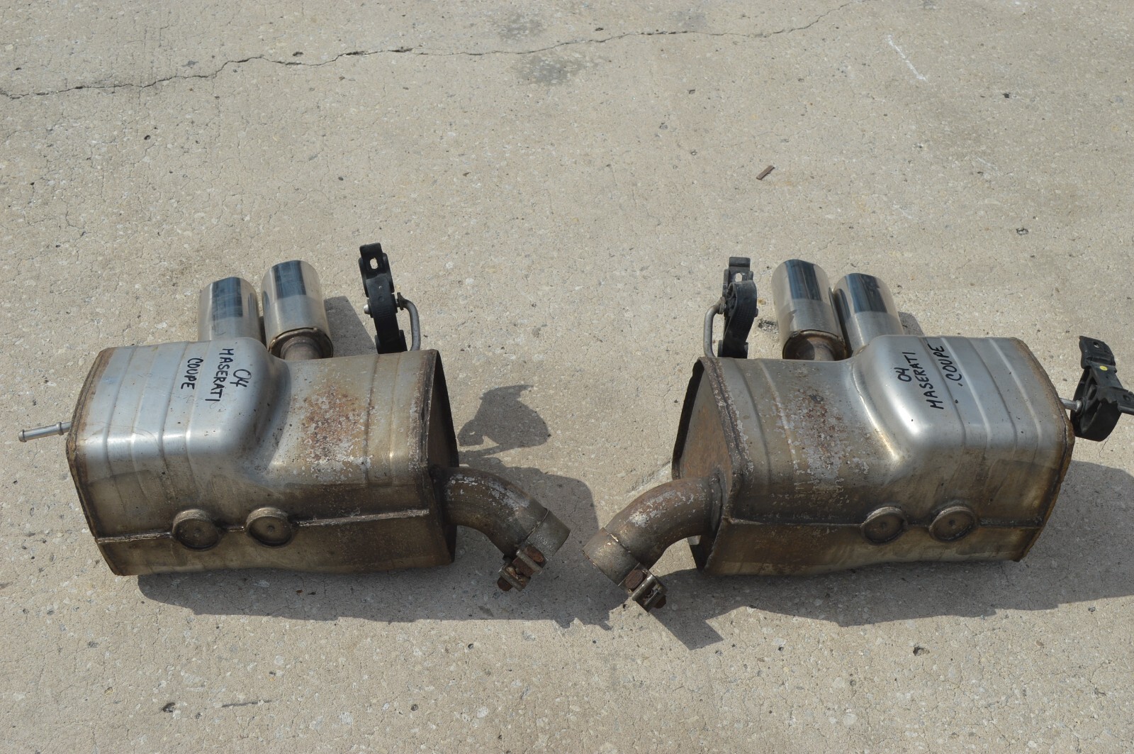 2004 M138 MASERATI GT COUPE LEFT & RIGHT  MUFFLER EXHAUST PAIR
