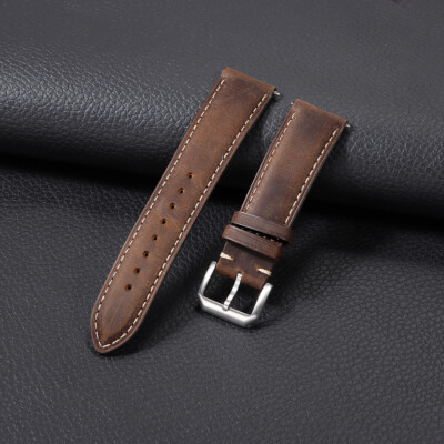 New 18mm 20mm 22mm 24mm Genuine Leather Watch Band Men Quick Release Watch Strap