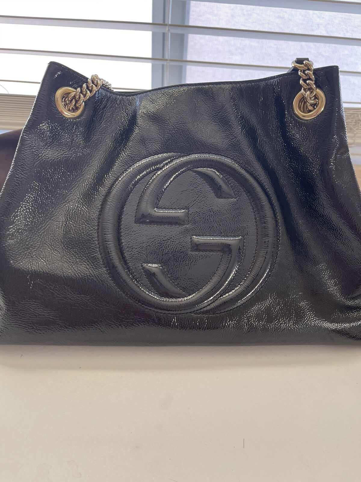 AUTHENTIC Gucci Soho Medium Leather Shoulder Bag … - image 2