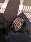 Genuine Red Diamonds & White Diamond Band Ring in SIZE 7 — photo 6