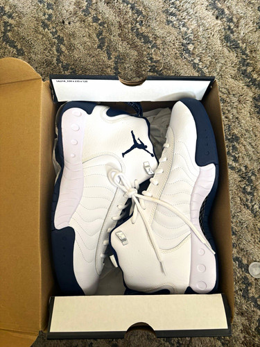 Jordan Air Jumpman Pro 2022 White/Midnight Navy Mid Top Leather DN3686-101