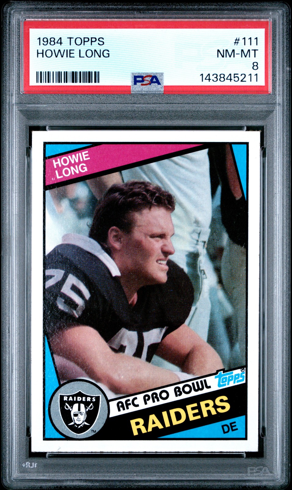1984 Topps #111 Howie Long PSA 8
