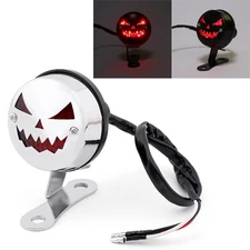 Moto Brake Stop Running Tail Light For Cafe Racer Bobber Custom Chrome