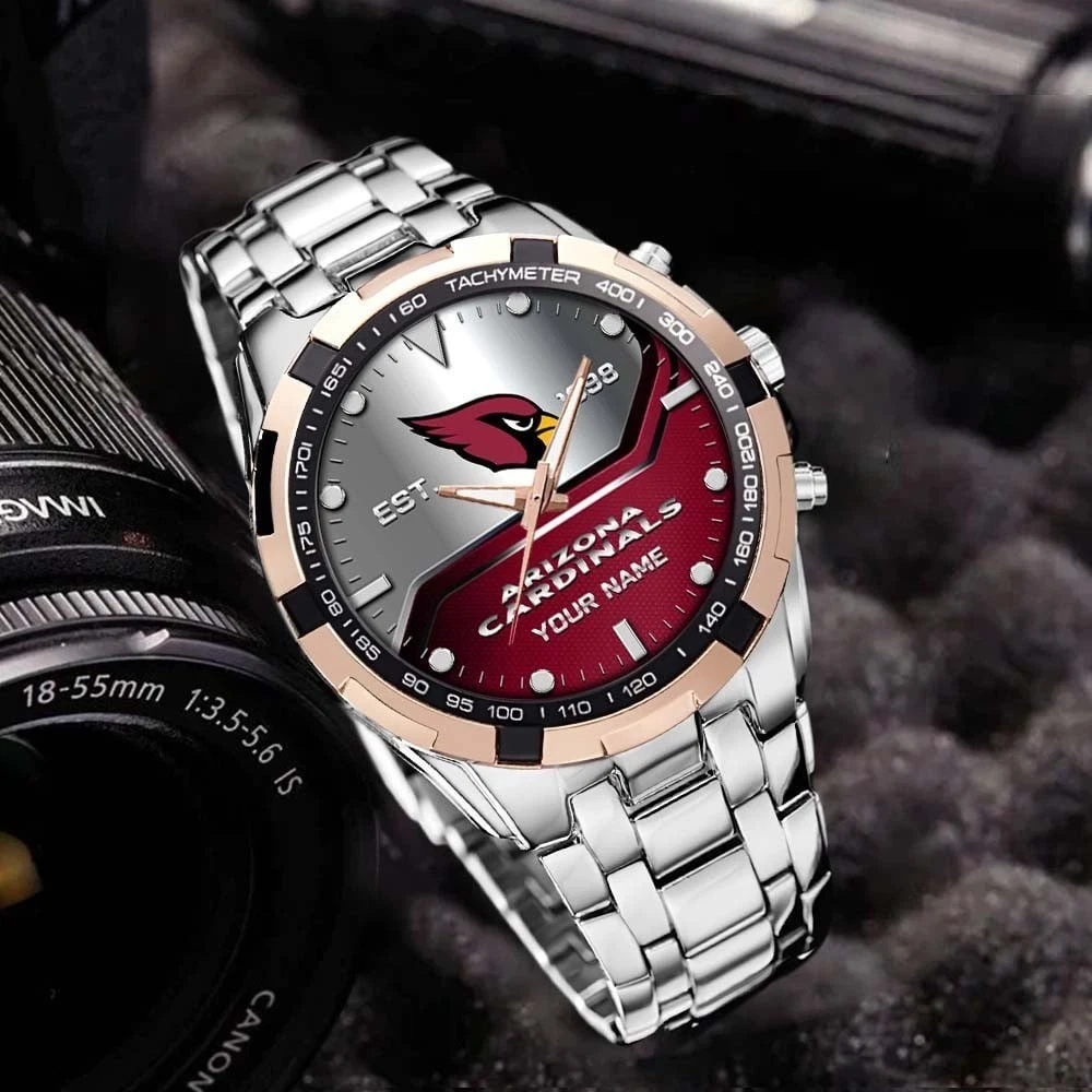 Personalized Arizonna Football Cardinalss Team Alloy Men Quartz Watch Gift