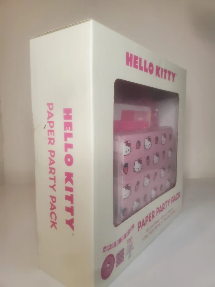 Hello Kitty纸质餐具派对包16盘,40张餐巾纸,蛋糕装饰 — 第 2/4 张图片