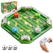 Remote Control Foosball Table Game, Mini Soccer Board Games with 3 Balls  4