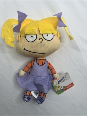 Rugrats Nickelodeon Classic Rugrats Angelica Cuddly Plush Toy NWT 10'' Tall