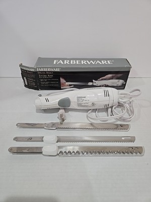 Farberware Special Select  Electric Knife (#FSEK100) Plus 2 Blade Set TESTED