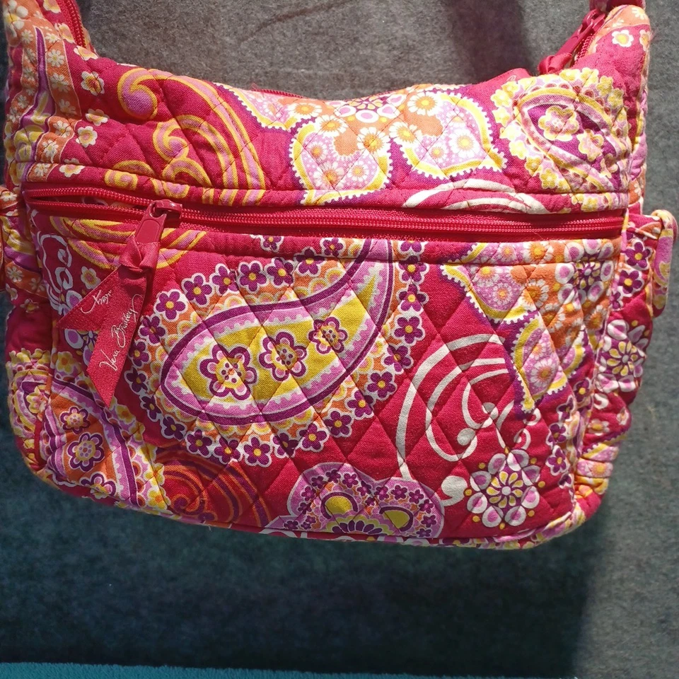 Cartera de hombro Vera Bradley Olivia Hobo retirada frambuesa efervescencia - con CARTERA Foto 2 de 4