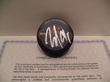 Nikita Zadorov Signed Boston Bruins Puck COA 2026 NHL Stadium Series Puck