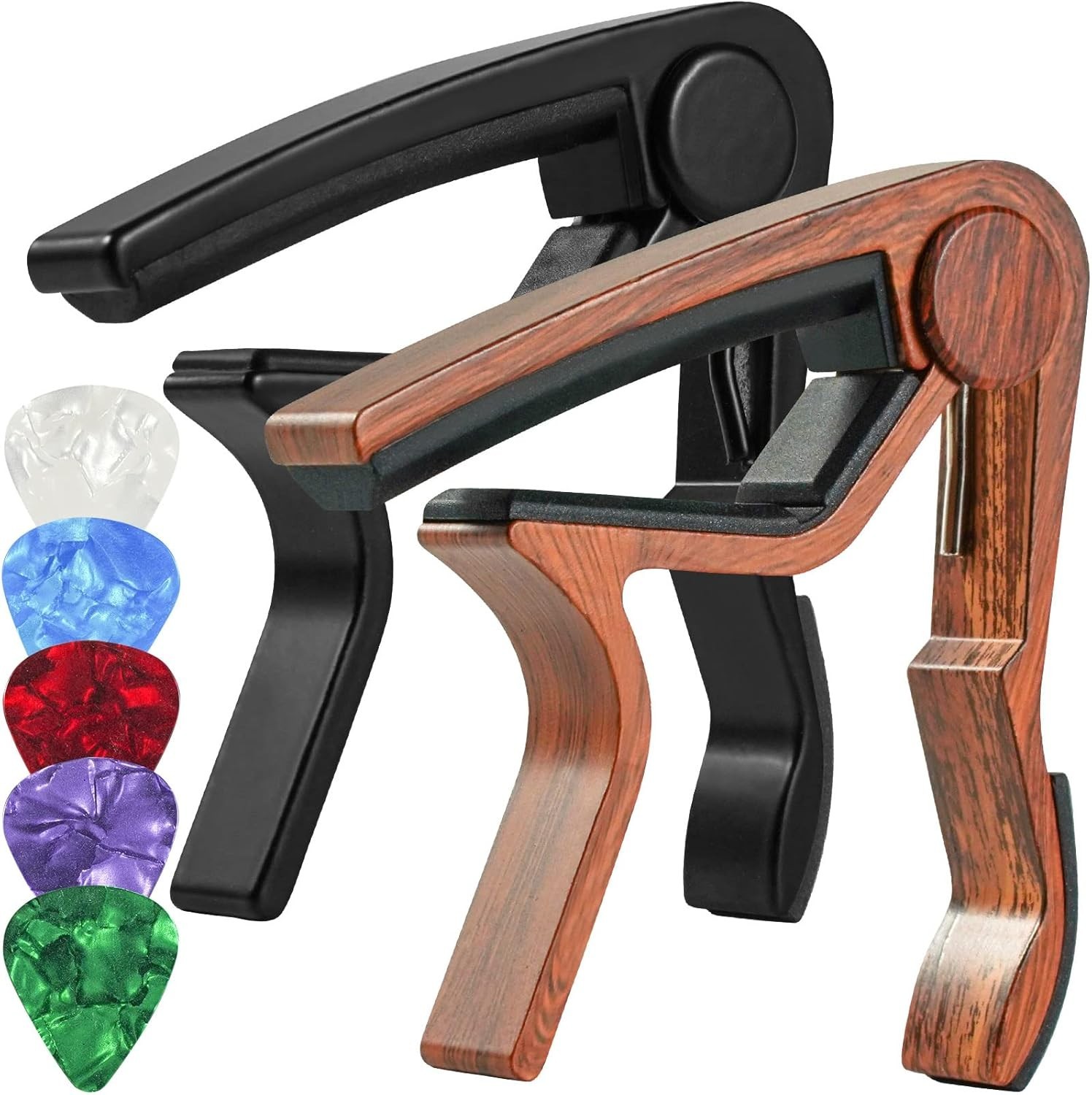 Capotasto per chitarra acustica ed elettrica accessori confezione da 2 foto 2