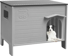 Dog House Outdoor Weatherpoof Plastic Large Dogs Houses Indoor Waterproof Stray/