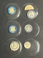 LOT OF 6 GLASS POCKET WATCH CRYSTALS SIZE 16 REPLACEMENT PARTS