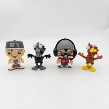 Lot Of 4 Duddy FGTEEV 1 The Big Fig Bonkers Toy Figures Black Gurkey Turkey