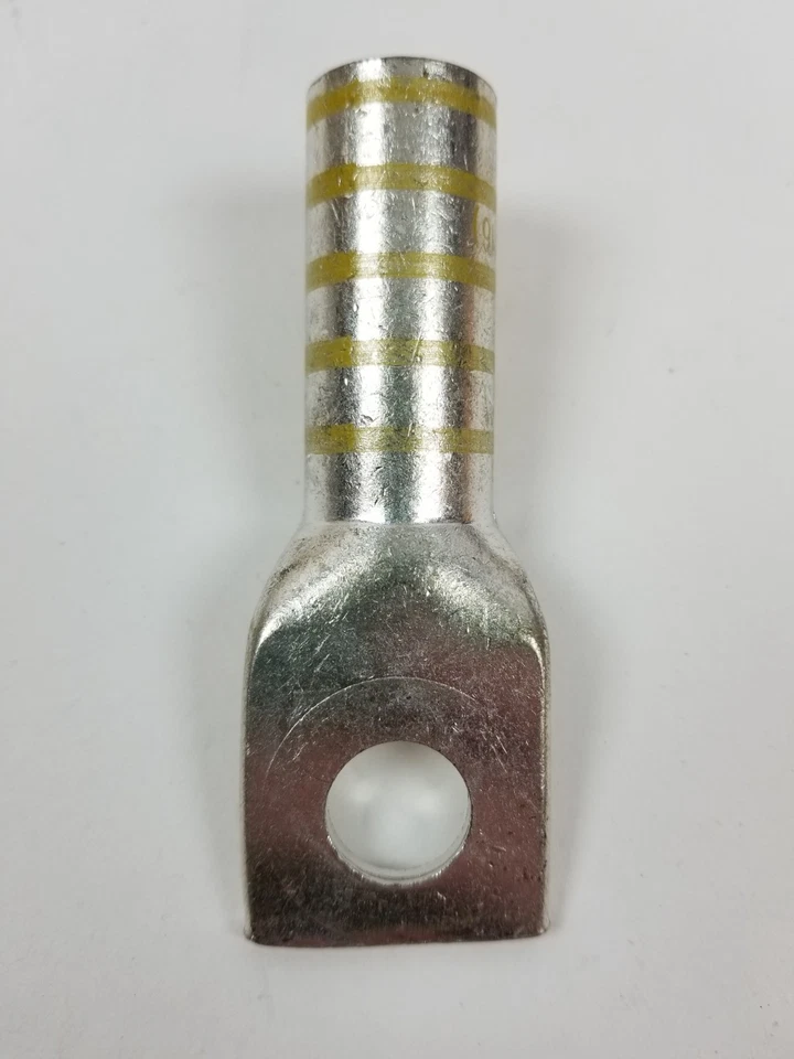 10 Panduit LCB250-12-X Long Barrel Lug 1-Hole 1/2" Stud 250kcmil Yellow NEW - Image 2 of 4