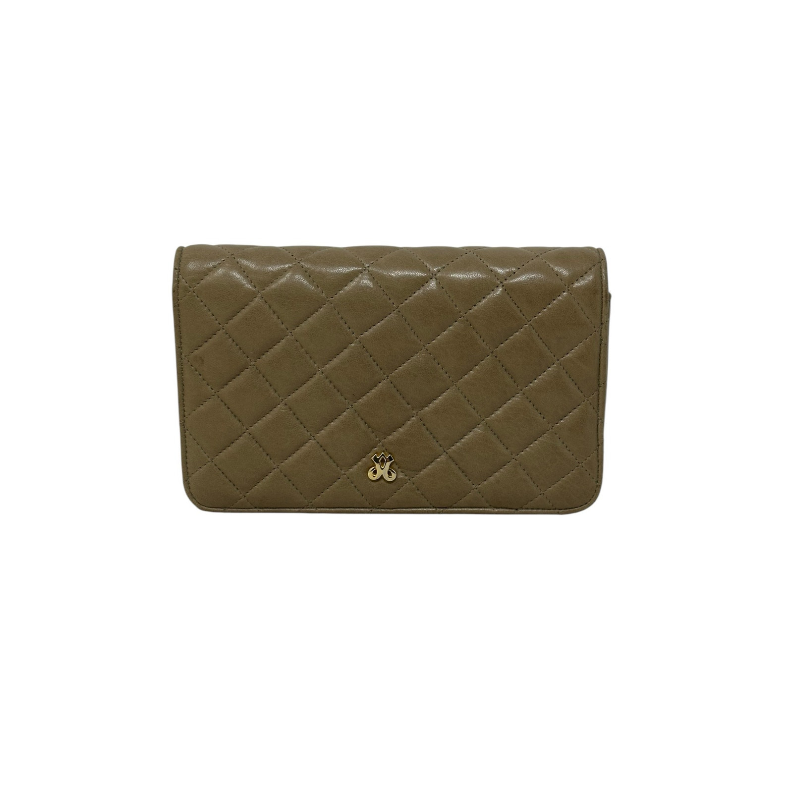 Jay Herbert Tan Leather Quilted Small Purse - image 14