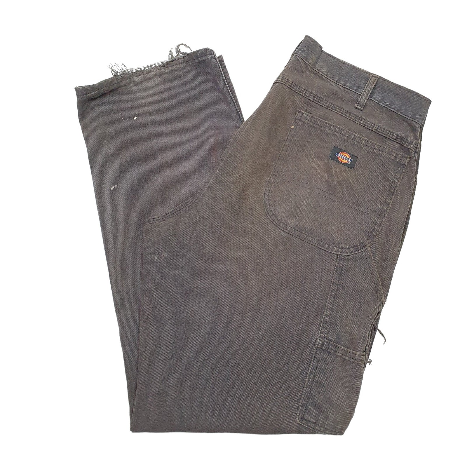 DICKIES Carpenter Workwear Trousers Cotton Brown Mens W38 L34