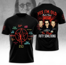 Rush Band Fifty Something Tour 2026 3D T-Shirt Gift For Fans US255