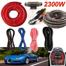 2300W 4 Gauge Car Audio Cable Kit Amplifier Install Amp RCA Subwoofer Sub Wiring