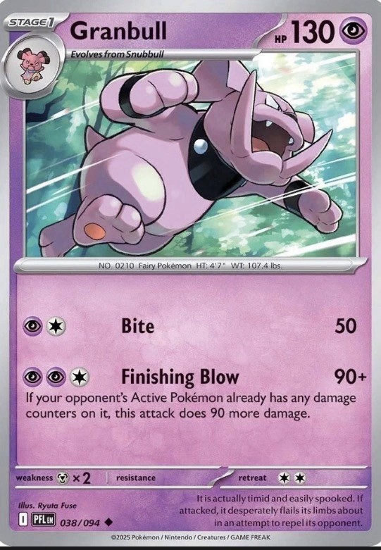 Granbull 038/094 - Phantasmal Flames Reverse Holo - NM