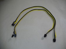2 PACK 24 inch 16AWG 6 Pin Male to 8 Pin 6 2 Male PCIE Power Cable