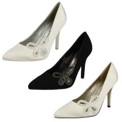 Anne Michelle Damen Court Schuhe Mit Diamantdetail - F9R736