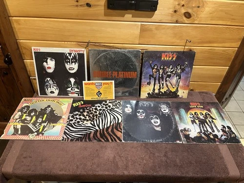 KISS Vinyl LP Album Lot Destroyer, Love Gun, Hotter Than Hell, Order Form Aucoin