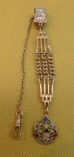 Vintage Gold Fill Pocket Watch Chain and Lovely Fob - -BEST OFFER-