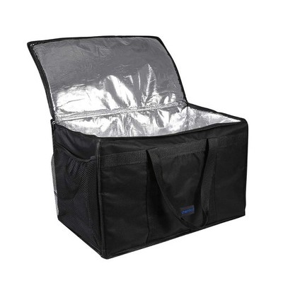 cherrboll Insulated Food Delivery Bag with Side Pockets, Thick Insulation, Co...