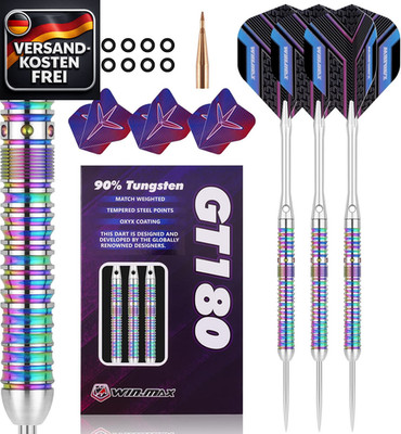Dartpfeile 90% Wolfram 18-28 g Profi Stahlspitze Präzisionsset für Spieler