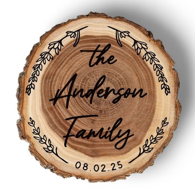 New Home Gift Coaster Set, Real Wood Coasters, Closing Gifts for Home Buyers