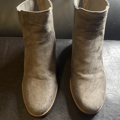 Life Stride Soft System Nayelle Womens Gray Ankle Bootie Boots Size 8.5 Wedge