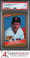 1986 DONRUSS HIGHLIGHTS #13 WADE BOGGS RED SOX HOF PSA 9