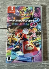 Mario Kart 8 Deluxe (Nintendo Switch 2017) Game Cartridge & Case Tested
