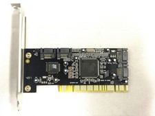 PCI 4 Ports SATA Internal RAID Controller Card w/Low Profile Bracket US Stock