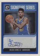 2018-19 Donruss Optic Signature Series Blue Prizm 9/25 Jacob Evans III Auto 0c2
