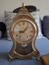 horloge Neuchateloise Eluxa, Rare Avec Quantième 6h, Peinte Main, Restaurée